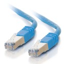 1m Shielded Cat5E RJ45 Patch Leads - Blue