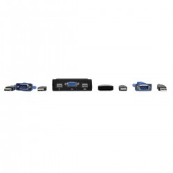 Tripp Lite 2-Port USB/VGA Cable KVM Switch with Cables and USB Peripheral Sharing | Tripp Lite KVM Solutions