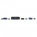 Tripp Lite 2-Port USB/VGA Cable KVM Switch with Cables and USB Peripheral Sharing