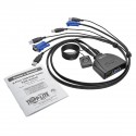 Tripp Lite 2-Port USB/VGA Cable KVM Switch with Cables and USB Peripheral Sharing