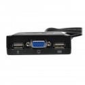 Tripp Lite 2-Port USB/VGA Cable KVM Switch with Cables and USB Peripheral Sharing