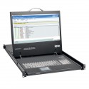 Tripp Lite 1U Rack-Mount Console with 19 in. LCD, 1920 x 1080 (1080p), DVI or VGA Video, TAA