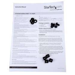StarTech.com Vented 1U Rack Shelf - 7 in. Deep | StarTech.com Rack & Cabinet Accessories