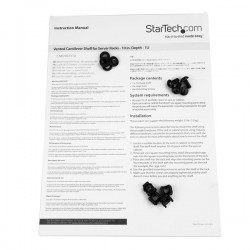StarTech.com Vented 1U Rack Shelf - 10 in. Deep | StarTech.com Rack & Cabinet Accessories