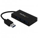 StarTech.com 4-Port USB Hub - USB 3.0 - USB-A to 3x USB-A and 1x USB-C - Includes Power Adapter