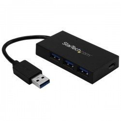 StarTech.com 4-Port USB Hub - USB 3.0 - USB-A to 3x USB-A and 1x USB-C - Includes Power Adapter | StarTech.com Interface Hubs
