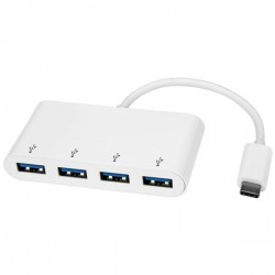 StarTech.com 4-Port USB-C Hub - USB-C to 4x USB-A - USB 3.0 Hub - Bus Powered - White | StarTech.com Interface Hubs