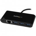 StarTech.com 3-Port USB-C Hub with Gigabit Ethernet and Power Delivery - USB-C to 3x USB-A - USB 3.0 Hub