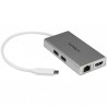 StarTech.com USB-C Multiport Adapter for Laptops - Power Delivery - 4K HDMI - GbE - USB 3.0 - Silver & White | StarTech.com Dock