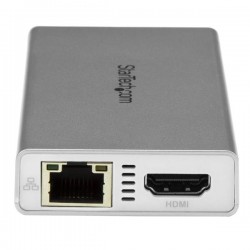 StarTech.com USB-C Multiport Adapter for Laptops - Power Delivery - 4K HDMI - GbE - USB 3.0 - Silver & White | StarTech.com Dock
