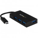 StarTech.com 4-Port USB-C Hub - USB-C to 4x USB-A - USB 3.0 Hub - Includes Power Adapter