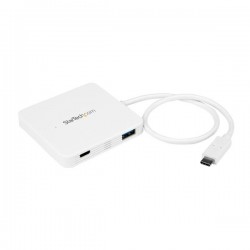 StarTech.com 3-Port USB-C Hub with Power Delivery - USB-C to 3x USB-A - USB 3.0 Hub - White | StarTech.com Interface Hubs