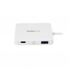 StarTech.com 3-Port USB-C Hub with Power Delivery - USB-C to 3x USB-A - USB 3.0 Hub - White | StarTech.com Interface Hubs
