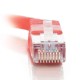 1m Shielded Cat5E RJ45 Patch Leads - Red
