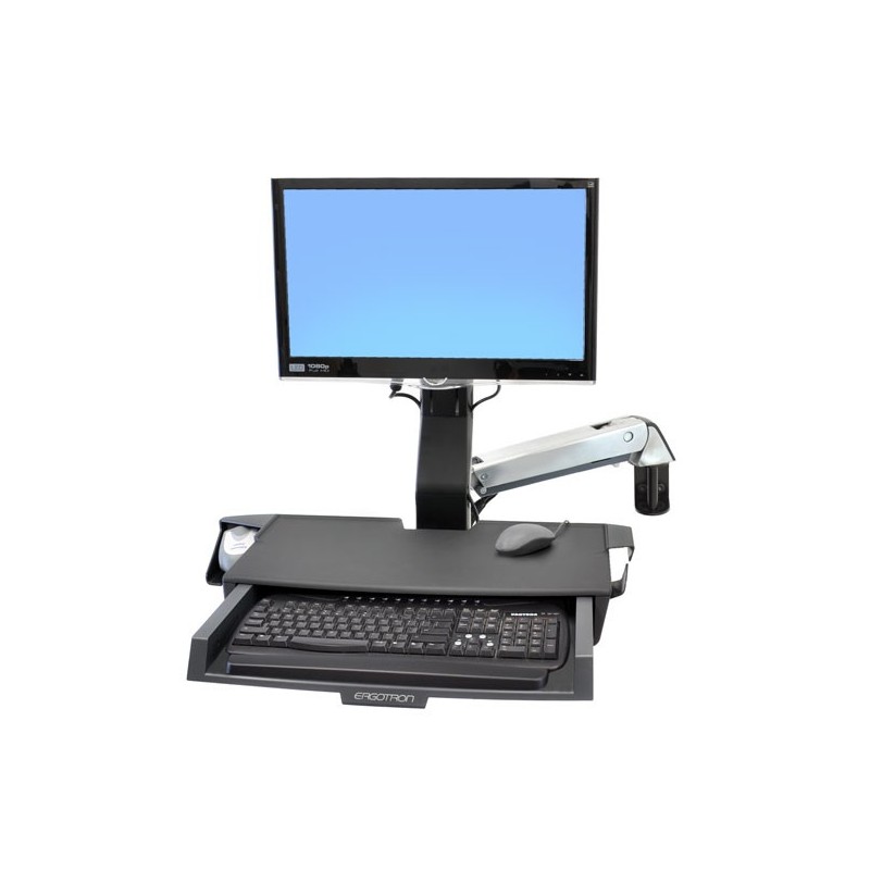 Ergotron StyleView Sit-Stand Combo Arm with Worksurface