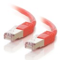 1m Shielded Cat5E RJ45 Patch Leads - Red