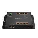 StarTech.com 8-Port PoE+ Gigabit Ethernet Switch plus 2 SFP Connections - Managed - Wall Mount with Front Access