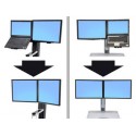 Ergotron WorkFit Convert-to-Dual Kit from LCD & Laptop