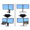 Ergotron WorkFit Convert-to-LCD &amp;amp;amp; Laptop Kit from Dual Displays
