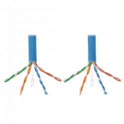 Tripp Lite 305 m Cat6 Gigabit Bulk Cable Stranded CMR PVC 24AWG Blue | Tripp Lite Network Cables