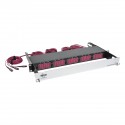 Tripp Lite 50/125 Breakout Fiber Patch Panel, 40 GB to 10 GB, 15 MTP QSFP to 60 LC Duplex OM4 Multimode Ports, 1U