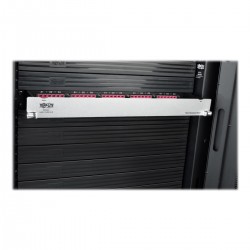 Tripp Lite 50/125 Breakout Fiber Patch Panel, 40 GB to 10 GB, 15 MTP QSFP to 60 LC Duplex OM4 Multimode Ports, 1U | Tripp Lite P