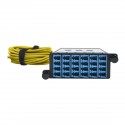 Tripp Lite 8.3/125 Fiber Breakout Cassette w/Built-In MTP Cables, 40 GB to 10 GB, (x3) 8-Fiber Singlemode MTP/MPO to (x12) LC Du