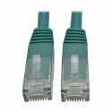 Tripp Lite 0.61 m Cat6 Gigabit Molded Patch Cable RJ45 M/M 550MHz 24 AWG Green