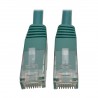 Tripp Lite 0.61 m Cat6 Gigabit Molded Patch Cable RJ45 M/M 550MHz 24 AWG Green | Tripp Lite Network Cables