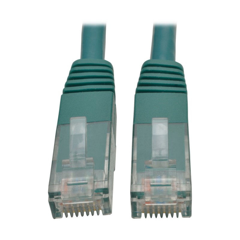 Tripp Lite 0.91 m Cat6 Gigabit Molded Patch Cable RJ45 M/M 550MHz 24 AWG Green