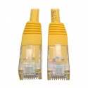 Tripp Lite 0.61 m Cat6 Gigabit Molded Patch Cable RJ45 M/M 550MHz 24 AWG Yellow