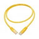 Tripp Lite 0.91 m Cat6 Gigabit Molded Patch Cable RJ45 M/M 550MHz 24 AWG Yellow