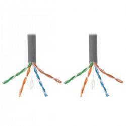 Tripp Lite 305 m Cat6 Gigabit Bulk Cable Stranded CMR PVC 24AWG Grey | Tripp Lite Network Cables