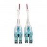 Tripp Lite 4M 10 Gb Duplex Multimode 50/125 OM4 LSZH Fiber Patch Cable (LC/LC), Push/Pull Tabs, Magenta | Tripp Lite Fibre Cable