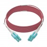 Tripp Lite 4M 10 Gb Duplex Multimode 50/125 OM4 LSZH Fiber Patch Cable (LC/LC), Push/Pull Tabs, Magenta | Tripp Lite Fibre Cable