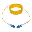 Tripp Lite Duplex Singlemode 8.3/125 Fiber Patch Cable (LC/LC), Push/Pull Tabs, 5 m (16 ft.)