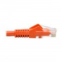 Tripp Lite Cat6 Gigabit Snagless Molded UTP Patch Cable (RJ45 M/M), Orange, 1 ft.