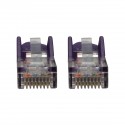 Tripp Lite Cat5e 350 MHz Snagless Molded UTP Patch Cable (RJ45 M/M), Purple, 3 ft.