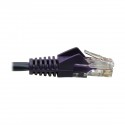 Tripp Lite Cat5e 350 MHz Snagless Molded UTP Patch Cable (RJ45 M/M), Purple, 3 ft.