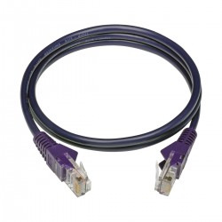 Tripp Lite Cat5e 350 MHz Snagless Molded UTP Patch Cable (RJ45 M/M), Purple, 3 ft. | Tripp Lite Network Cables