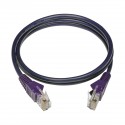 Tripp Lite Cat5e 350 MHz Snagless Molded UTP Patch Cable (RJ45 M/M), Purple, 3 ft.