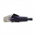 Tripp Lite Cat5e 350 MHz Snagless Molded UTP Patch Cable (RJ45 M/M), Purple, 3 ft.