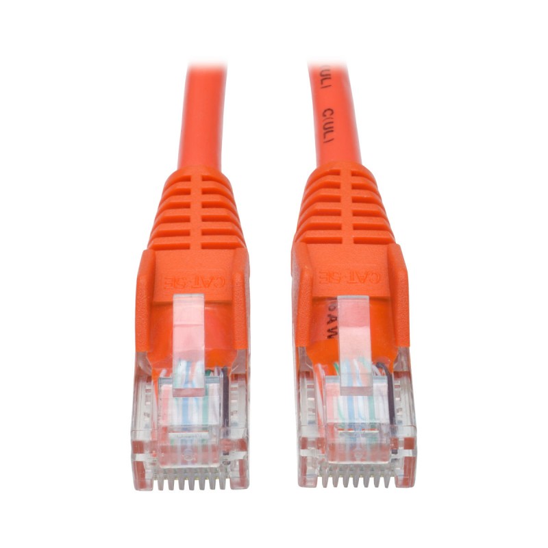 Tripp Lite Cat5e 350 MHz Snagless Molded UTP Patch Cable (RJ45 M/M), Orange, 5 ft.