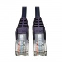 Tripp Lite Cat5e 350 MHz Snagless Molded UTP Patch Cable (RJ45 M/M), Purple, 25 ft.