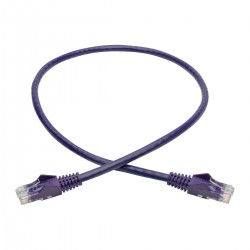Tripp Lite Cat6 Gigabit Snagless Molded UTP Patch Cable (RJ45 M/M), Purple, 2 ft. | Tripp Lite Network Cables