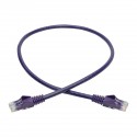 Tripp Lite Cat6 Gigabit Snagless Molded UTP Patch Cable (RJ45 M/M), Purple, 2 ft.