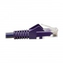 Tripp Lite Cat6 Gigabit Snagless Molded UTP Patch Cable (RJ45 M/M), Purple, 2 ft.