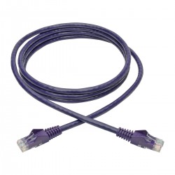Tripp Lite Cat6 Gigabit Snagless Molded UTP Patch Cable (RJ45 M/M), Purple, 6 ft. | Tripp Lite Network Cables
