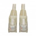 Tripp Lite Cat6 Gigabit Snagless Molded UTP Patch Cable (RJ45 M/M), White, 6 ft.