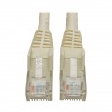 Tripp Lite Cat6 Gigabit Snagless Molded UTP Patch Cable (RJ45 M/M), White, 6 ft.